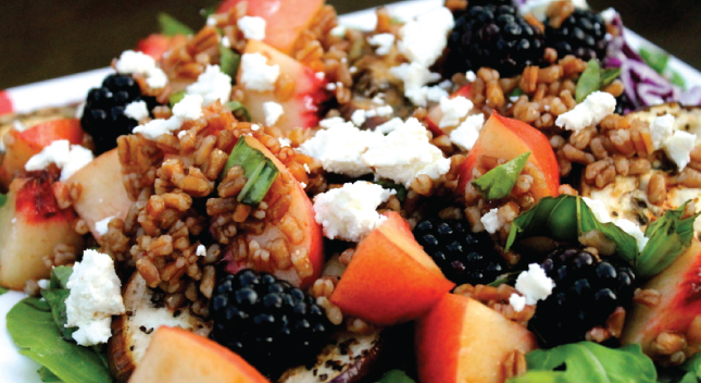 Bulgur Wheat Salad with Peaches & Berries Shiloh Farms Bulgur Wheat Salad with Peaches & Blackberries