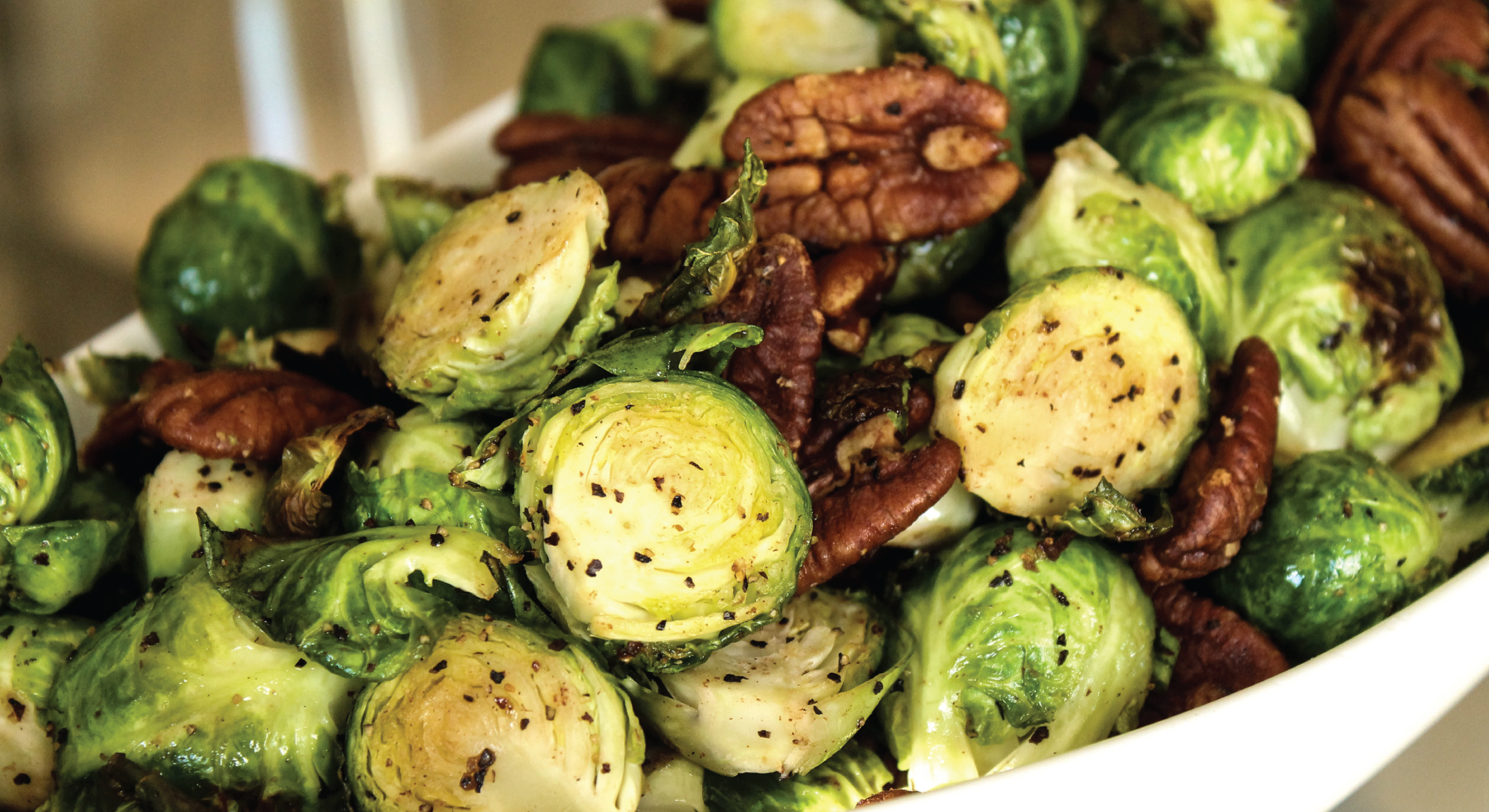 Shiloh Farms Maple Roasted Brussel Sprouts with Pecans